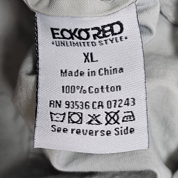 Ecko Red Y2K 100% Cotton Pockets Womens XL Long Sleeve Gray Button Jacket - Picture 6 of 8